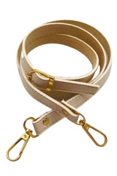 angel çanta aksesuar Angel Çanta Aksesuar 120x1.5 cm Tokalı Çanta Sapı Slim Model Renk Seçenekli Light Gold Metalli