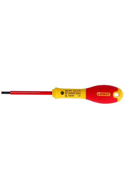 Stanley - Straight screwdriver 3.5x75 mm, VDE [0-65-411]