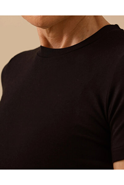 SEÇİL Βασικό μπλουζάκι με στρογγυλή λαιμόκοψη και κοντό μανίκι