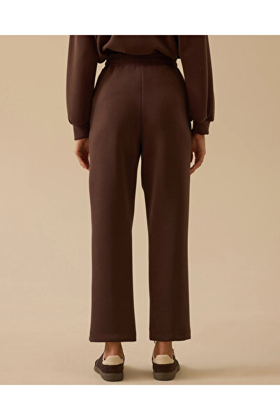 SEÇİL Elastik Bel Bağcıklı Şerit Detaylı Pantolon
