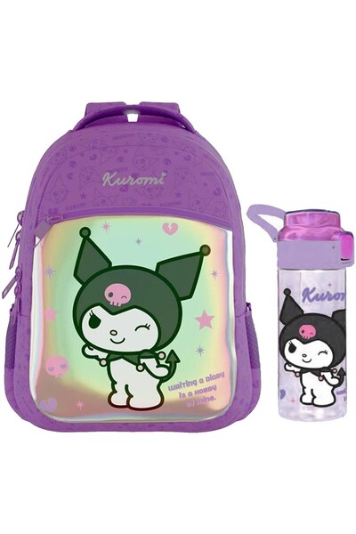 kuromi Geantă originală licențiată + Set recipient pentru apă O-2