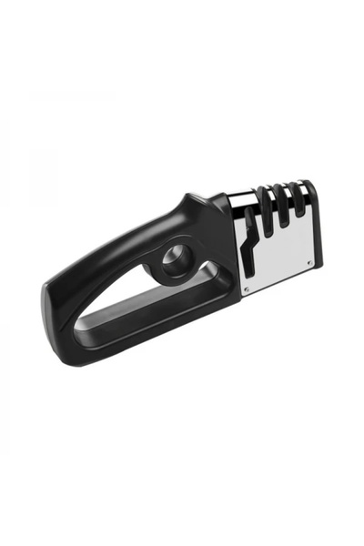 FOXMAG24 Knife and scissors sharpener, 4 in 1, non-slip base, ergonomic, made of ABS