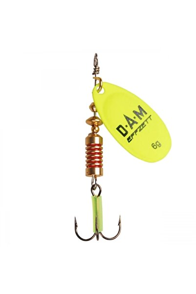 Mimteam Effzett Fluo Yellow Spinner 10g, for pike/zander/perch (1 pc)