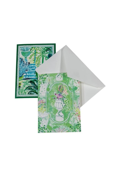 Caspari Garden Sketches Assorted Boxed Note Cards 8 Note Cards & 8 Envelopes