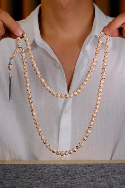 dergah tesbih Esmaül Hüsna Processing Special Silver Design 99' Crimping Amber Prayer Prayer Beads