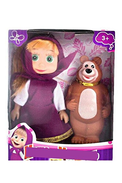 Rally 2-Piece Masha And The Bear Doll Playset For Kids Assorted Colors
