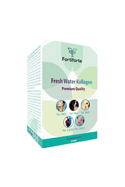 Fortiforte Food supplement Fresh Water Kollagen Premium Quality, Fortiforte, 15 sachets