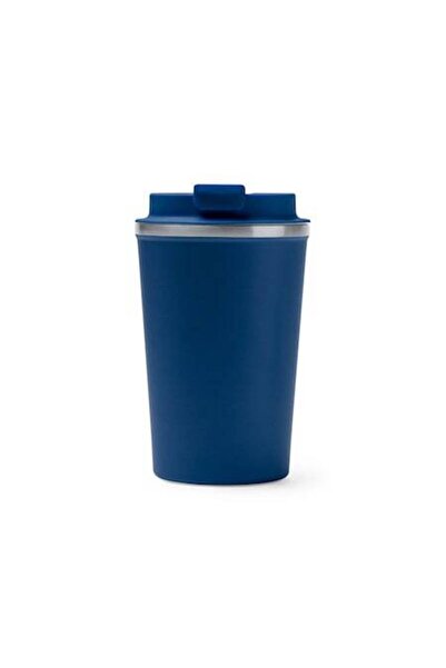 4desire.ro Double-Walled Stainless Steel Thermal Mug, 450 ml, Blue