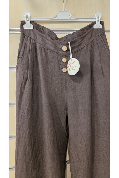Park Moda Italian Linen Trousers Plain Pattern 3 Buttons