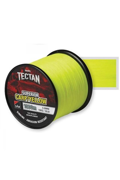 Mimteam Fir de pescuit monofilament DAM Tectan Superior Carp galben