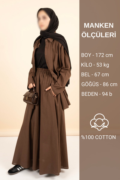 Vauva Κομψό και άνετο Hijab Bottom Top Σετ Εποχιακό, Μοντέρνο Κόψιμο