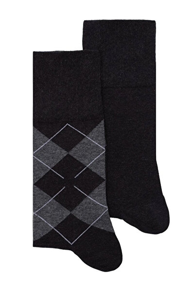 HRN Textile 12-пакет мъжки памучни дълги чорапи с тартан – устойчиви на пот и миризма