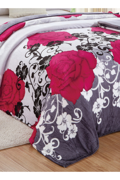 Moon Single Size Floral Throw Blanket All Season Flannel Blanket For Couch Bed And Sofa 150X200 cm G90