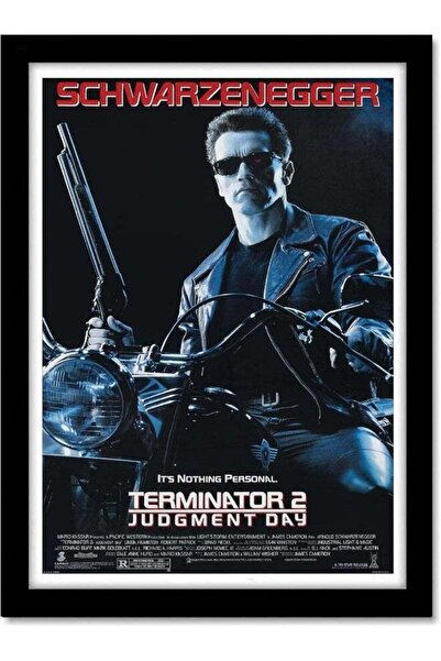 Emoda home Trove - ملصق فيلم Terminator من هوليوود، مُؤطَّر، مناسب للغرفة والمكتب (10 بوصة × 13 بوصة)