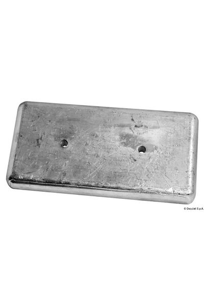 OSCULATI Aluminum Fixed Anode, 300x150 mm, 3.14g, Center Distance 125 mm