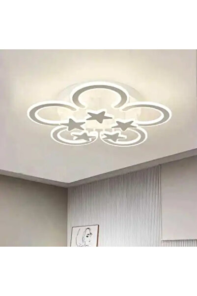 LED CONCEPT Lustra LED cu 3 tipuri de lumina si telecomanda, alba, rotunda, 2...