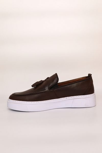 Greyybull Shoes Coffee Leather Men's Tassels Fashionable and Comfortable Sneakers-Lightweight Comfortable and Stylish Men's Shoes