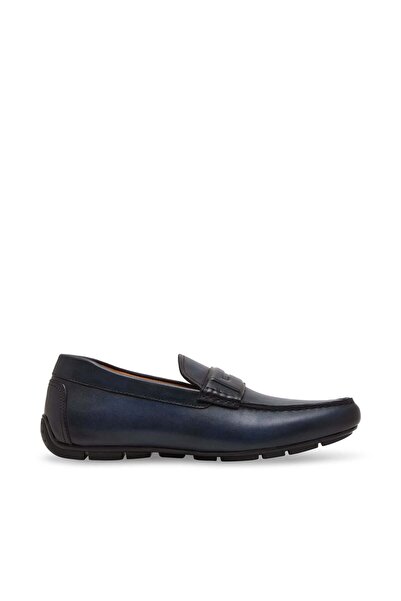 Steve Madden Mens Shea Navy Loafers & Moccasins