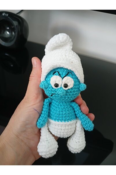 ŞİRİNLER Öfkeli şirin amigurumi oyuncak