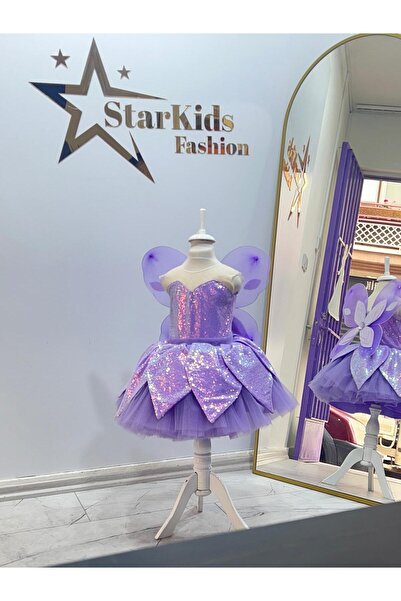 Star Kids Kız Çoçuk Tinker Kostüm, Kız Çoçuk Abiye, Kız Çocuk Parti Kostüm