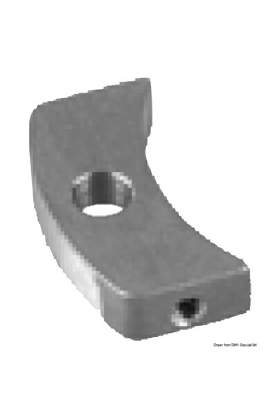 OSCULATI Anod colier Volvo Penta, două piese, S Drive 120, aluminiu, 4 șurubu...