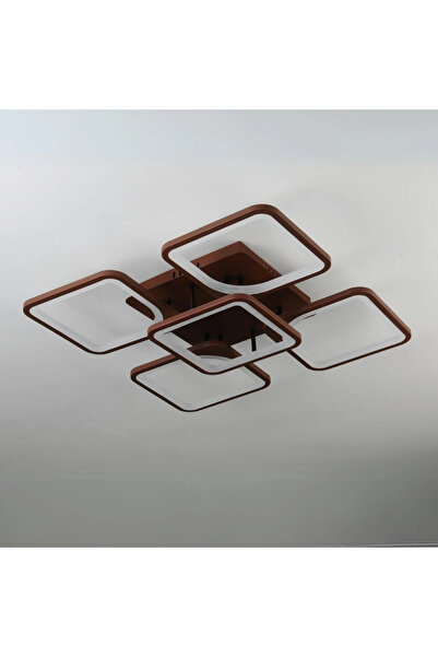 LED CONCEPT LED chandelier with 3 light types and remote control, 182W, dimmable, brown