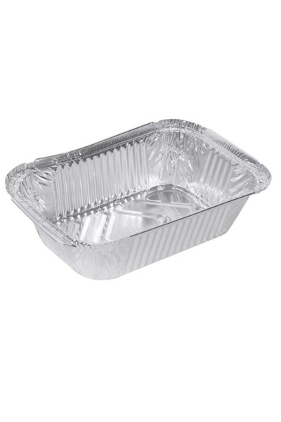 OEM Set of disposable aluminum trays, silver, 5 pcs, 20x13.8x5cm