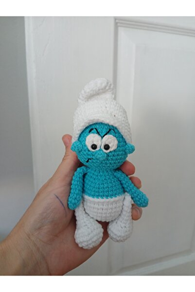 ŞİRİNLER Öfkeli şirin amigurumi oyuncak