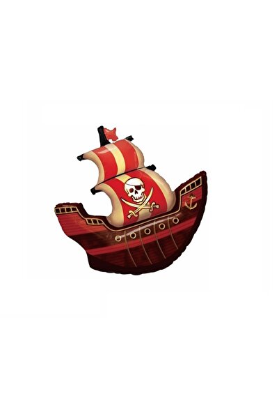 SDX Market Balon folie aluminiu cu corabie pirat, 60 cm x 85 cm