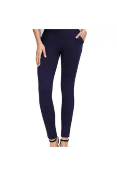 OEM Blue, elastic, elegant, skinny pants for women, 2XL