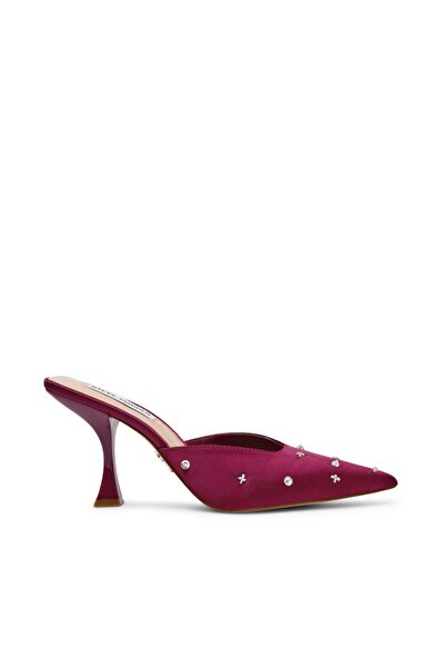 Steve Madden Womens Nour Berry Satin Heels