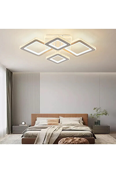 LED CONCEPT LED chandelier with 3 light types and remote control, 234W, dimmable, white