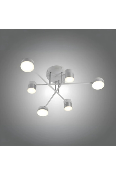 LED CONCEPT LED chandelier with 3 light types and remote control, 72W, dimmable, white