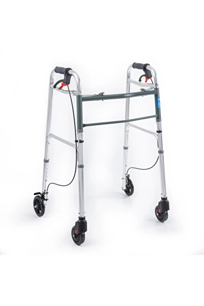 Comfort Plus Wolker Yürüteç |4 Tekerlekli Frenli,Katlanır Alüminyum Gövde,Yük...