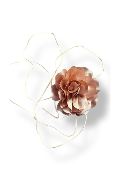Atelier by Ece Floral Neck Accessory Satin Choker Necklace