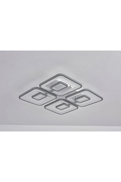 LED CONCEPT LED chandelier with 3 types of light + RGB and remote control, 200W, dimmable, gray