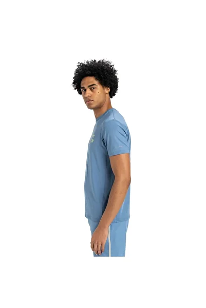 Quiksilver Lap Time Men's Blue T-Shirt Men's T-Shirt Eqykt04373
