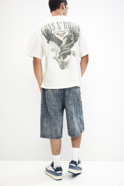 ACTIVE MODA - Honda Printed Cotton Oversize T-Shirt Large Size