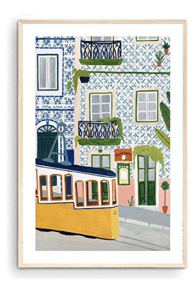 Emoda home Trove طباعة فنية من نيشنكوج لشبونة، البرتغال - ملصق سفر، طباعة أور...