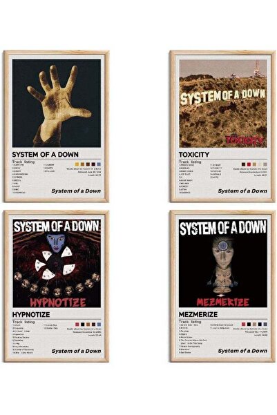 Emoda home Trove ملصقات ألبوم موسيقى System of a Down، غلاف ألبوم موسيقي، مطب...