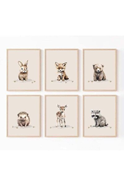 Emoda home Trove لوحة فنية جدارية لغرفة الأطفال من Youillne Woodland مطبوعات ...