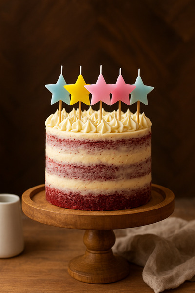 Big Party Mum Yıldız Makaron Renkli 5 Parça