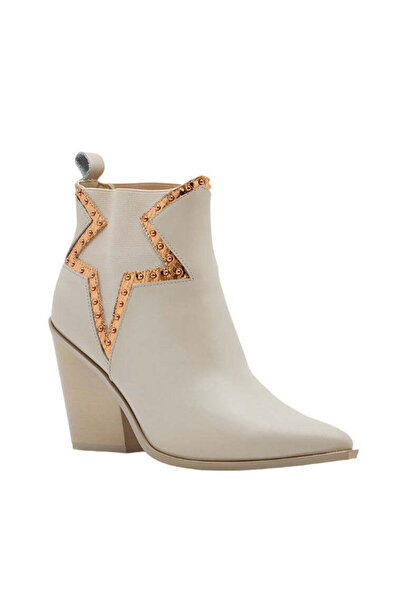 Steve Madden Womens Top-Shot Ivory Boots