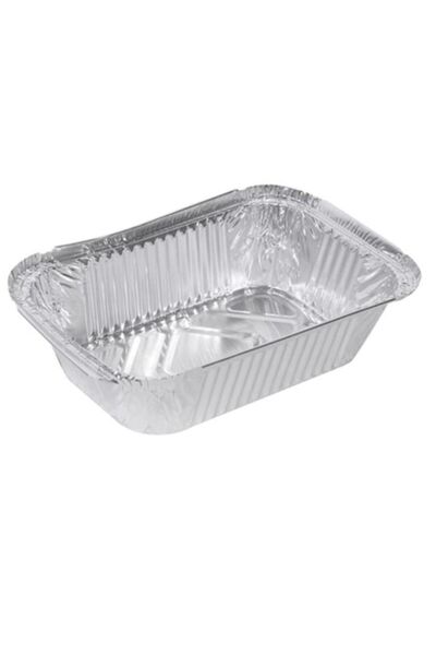 OEM Set of disposable aluminum trays, silver, 5 pcs, 20x13.8x5cm