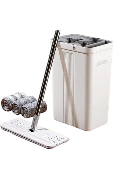 JOICO Set galeata cu mop, Idema, 3 x Rezerve Mop, Microfibra, Alb
