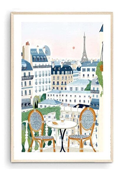 Emoda home Trove طباعة فنية من نيشنكوج لباريس، لوحة جدارية لبرج إيفل، فرنسا، ...