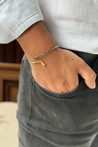 Utku Kuyumculuk 14 AYAR ÖZEL TASARIM GOLF SOPASI MODELİ ALTIN BİLEKLİK