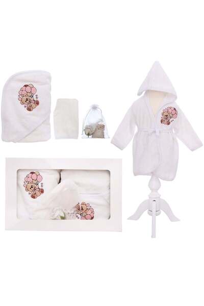 Recostore Set prima baita cu nasii, halat, prosop, saculet mirodenii si manus...