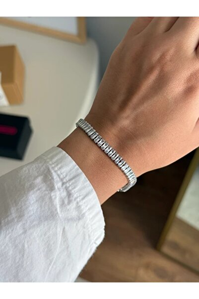 RoseandRoses مارين مستطيل باجيت وايت واي فضي