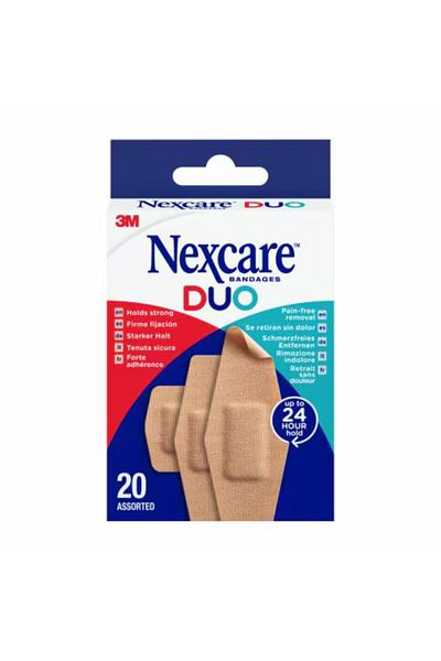 3M Nexcare N17-20-3 Duo Plaster Assorted 20s